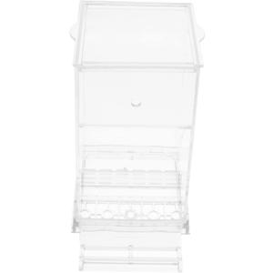 Automatic Parakeet Feeder Food Dispenser for Cockatiels Easy Installation Spills for Bird Cages and Home Use Automatic Foraging Tool for Parakeets