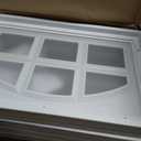 4 Pcs 20.7"×13.8" Garage Door Windows Inserts, Vinyl Window Frame and UV Resistant Acryl Glass, Garage Door Replacement Panels (Room Type)