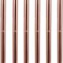 Cabilock 6-Pack Dual Head Metal Ballpoint Pens Rose Gold Blue Ink Smooth Writing Lightweight Portable Office School Supplies