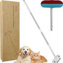 Dafunaiga Pet Hair Remover with Extended Long Handle - Electrostatic Pet Hair Removal Tool for Dog & Cat Hair on Couch, Carpet, Furniture, Car Seats