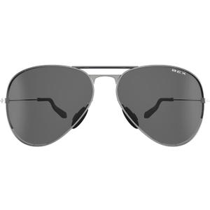 BEX Wesley Military-Grade Aviator Sunglasses  Polarized, Unisex, UV Protection, Multiple Frame Colors (Silver/Gray)