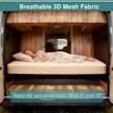 Queen Size RV Mattress Underlay Moisture Barrier, Breathable RV Under Mattress Ventilation, 3D Air Meshfiber Under Mattress Pad RV Accessories Keeps Beds Dry for Campers ( 80'' x 60'') (Black, Queen)