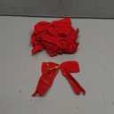 12 Pcs Christmas Velvet Bows 6 Inch Rustic Wreath Gift Bows Vintage Xmas Ribbon Bows Holiday Ornaments for Christmas Tree Wreath DIY Xmas Crafts Home Decorations (Red)