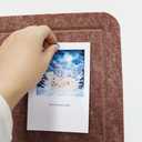 Felt Wall Poster, 23"x15" Photo Board, with 1 Box of 20 Push Pins (Color Random) for Classroom Dorm Wall Decor - Cola