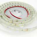 White LED Strip Lights 12V,16.4Ft Dimmable Light Strips, 6000K Bright Daylight White, 300LEDs 3528 Waterproof LED Tape Lights, Using for Under Cabinet, Kitchen, Bedroom, Underwater (Not include Power Adapter)