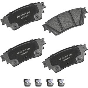 Bendix Premium SBC2200 Ceramic Rear Brake Pads for INFINITI QX60 2023-2022, Mitsubishi Outlander 2023-2022, Nissan Altima 2024-2019, Kicks 2024-2021, Pathfinder 2024-2022, Rogue 2023-2022