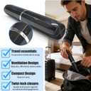 Long Ventilated Electric Toothbrush Travel Case, Portable Holder, Fits Most Standard Straight Electric Toothbrushes (Black)