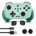 Coolaado Wireless Controller for Xbox/Swtich/PS3/4, Bluetooth Handheld Gaming Joysticks Gamepad Compatible With iPhone/Andriod Phones/PC (Green)
