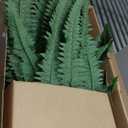 Nearly Natural 26in. Giant Boston Fern with Cone Hanging Basket