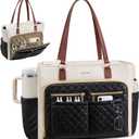 LOVEVOOK Work Tote for Women，17.3-Inch Teacher Bag with Lunch Compartment