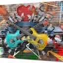 Artsbay Guitar Wall Art Music Painting Picture Colorful Instrument Canvas Artwork Decor for Living Room Bedroom 24 x 36inches