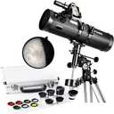 SOLOMARK Telescope 130650EQ, Telescopes for Adults and 1.25inch Telescope Eyepiece and Filter Set with Carry Case