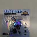 Jeluse Camera Lens Protector for iPhone 17 Pro Max/17 Pro/16 Pro Max/16 Pro/15 Pro Max/15 Pro/14 Pro Max/14 Pro, 9H Tempered Glass Screen Protector Cover Alignment Kit Metal Individual Ring