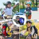 Half Finger Kids Cycling Gloves| Non-Slip, Padded, Antislip, Fingerless Kids Bike Gloves for Boys and Girls | Ideal for BMX, MTB, Gymnastics
