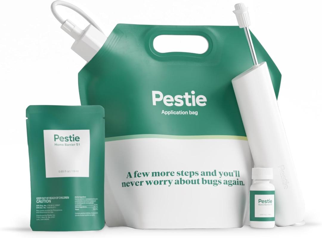 Pestie Home Barrier Pest Control Kit, Expert Pest Control for Your Home, Fast-Acting, Long-Lasting Pesticide, Professional Spray Protects Against Common Pests (Green)