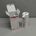 Automatic Foaming Soap Dispenser Touchless, USB Rechargeable Smart Hand Soap Dispenser, 9-Level Adjustable, Physical Button Operation, 13.5oz/400mL Wall Mounted for Bathroom Kitchen Dish Soap (White)