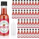 Willinglong 36 Pack Mexican Wedding Favors Cinco De Mayo Hot Sauce Bottle for Guests Mini Hot Sauce Bottles Thanks for Spicing up 1.7oz Fiesta Bridal Shower Favor Gifts for Wedding Taco Party Supplies