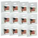 Azar USA Flag Lapel Pins – Pack of 12 American Flag Pins for 4th of July, Veterans Day, Memorial Day, Patriotic Events – United States Flag Pins for Suits, Backpacks, Hats (12-Pack)