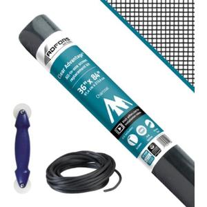 Saint-Gobain ADFORS Clear Advantage Screen Repair Kit for Window & Door, 36 inches x 84 inches - DIY Window and Door Mesh Repair, Durable, Ideal for Screen Replacement, Enhanced Visibility, Clear View