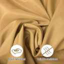 Ascoza 2pack 70 Inch Gold Tablecloth in Washable Polyester Fabric for Wedding/Banquet/Restaurant/Parties