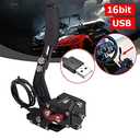 CNRAQR PC USB Handbrake and Racing Game Simulator Shifter 6+R H Gear for Logitech G29/G27/G25/G920 with Thrustmaster T300RS/GT