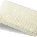 100% Talalay Latex Pillow, Luxury Queen Sleeping Bed Pillow for Side, Back, and Stomach Sleepers, Extra Soft Natural Latex Foam Pillow, Removable Breathable Cotton Cover (Soft, Queen)