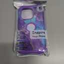 Hocase for iPhone 16 Pro Case 6.3", Heavy Duty Shockproof Protection Soft Silicone Rubber+Hard Plastic Bumpers Hybrid Protective Case for iPhone 16 Pro 2024 - When Purple Meets Blue