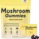 Lions Mane Mushroom Gummies for Adults, Functional Gummies with Reishi, Chaga, Cordyceps, Coriolus | for Energy, Brain Health, Cognitive, Memory & Focus, 28Packs, Individual Packets (EXP: 10/31/27)