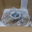 20 Ceiling Fan with Light, Upgraded Low Profile Fan, Flush Mount Ceiling Fan, 6 Speeds, Dimmable LED, App & Remote Control, Quiet DC Motor, for Bedroom, Living Room, F115 White