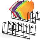 2 Pack Hat Stand for Baseball Caps, Ginyoyo No Install Hat Organizer for 20 Baseball Caps, Tabletop Hat Rack Stand with Anti-slip Pads, Hat Holder Hat Display for Closet, Desktop, Dresser,Office-Black (Large 0.86")