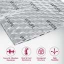 Sound Deadening Mat for Cars, 50 mil 10 sqft, Butyl Automotive Sound Deadener, Noise Insulation Dampening Material for Car Trunk, Speaker, Door, Floor and Ceiling, Silver