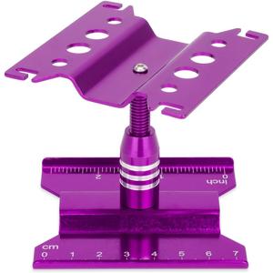 Aluminum Repair Station Work Stand Assembly Platform 360 Degree Rotating for 1/16 1/18 1/24 RC Crawler Axial SCX24 Traxxas TRX4M (Purple)