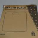 Weight Scale Digital Bathroom Scale Scale for Body Weight 400 lbs Personalized Digital Scale with Backlit Display Easy Read(Battery Not Included) - Red Rose (10.2x10.2x0.9in)