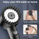 Filtered Shower Head with Handheld, High Pressure 5-Spray Shower Head with Filters for Hard Water, ON/OFF Switch Showerhead for Pets Bath, Shower Heads Filter - Remove Chlorine, Reduce Dry Itchy Skin (Black)