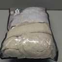 Warm Beige Thick Linen Blend Sheer Curtains 96 Inches Long for Living Room 2 Panels Set, Pinch Pleat Modern Farmhouse Burlap Windows Curtain for Dining Room Light Filtering Drapes with Hook Ring Brown