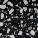 VaryPaper 20 Pack Black Terrazzo Peel and Stick Floor Tile 12" x 12" Self Adhesive Waterproof Vinyl Flooring Tiles Removable Stick on Floor Tiles for Bathroom Kitchen Basement Sticky Tiles for Floor