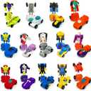 28 Pack Transforming Car Robot Toys for Kids, 14 Styles Prefilled Mini Vehicle Gift for Grandkids Boys Girls Party Favors, Birthday, Game Prizes and Christmas Stocking Stuffer Filler