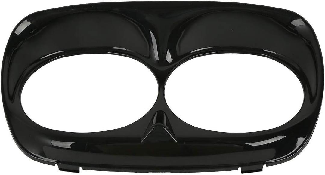 Moto fairing Headlight Trim Bezel Outer Fairing Cowl Fits For Harley Road Glide FL 1998 1999 2000 2001 2002 2003 2004 2005 2006 2007 2008 2009 2010 2011 2012 2013 fairing kit Black