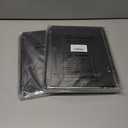 2 x 4 Pack College Ruled Notebook, Soft Black Cover Spiral Notebook, Memo Notepad Sketchbook, Students Office Business Diary Spiral Book Journal, 50 Pages, 25 Sheets, 10 x 7.5 Inch