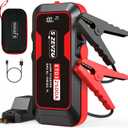 S ZEVZO ET03 Car Jump Starter 2500A Jump Starter Battery Pack for Up to 8.0L Gas and 7.0L Diesel Engines, 74Wh Portable 12V Jump Box with USB Ports, LCD Display, Storage Case, and LED Light