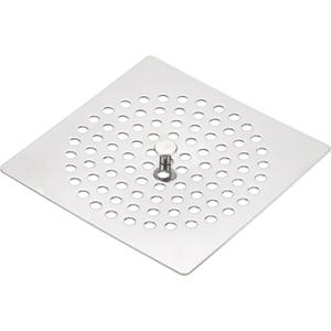 uxcell Shower Drain Hair Catcher, 3.9 inch Stainless Steel Square Floor Drain Cover Anti-Clogging Protection Cover Replacement for Furniture Repair Bathroom Kitchen