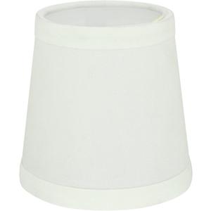 Aspen Creative 32047-2B, Hardback Empire Clip-On Chandelier Lamp Shade, Off-White, 3" Top x 4" Bottom x 4" Slant Height, Set of 2