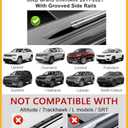 Tuyoung 260lbs Roof Rack Cross Bars Fit for Jeep Grand Cherokee 2011-2021 with Grooved Side Rails, All-Aluminum Lockable Anti-Theft Crossbars Rooftop Cargo Kayak Bike Luggage Racks Carrier Accessories