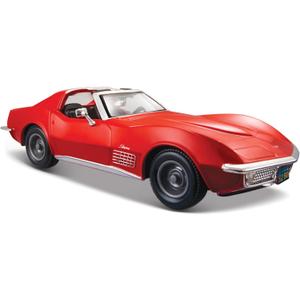 Maisto Model Compatible with Chevrolet Corvette 1970 RED 1:24 DIECAST MI31202R
