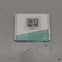 CO2 Monitor Air Quality Monitor Indoor Battery Powered, Carbon Dioxide Detector, Portable Temperature Humidity Meter, CO2 Alarm for Home, Hotel, Cars, Office or School (White)