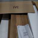 EROMMY Rattan Nightstand with 2 Storage Drawers, Boho End Table with Charging Station, Modern Night Stand with Gold-Finished Handles, Dresser for Bedroom, Study, Living Room, Walnut (1 Piece)