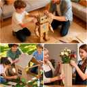 17"x236"Single B Flute Corrugated Cardboard Roll: Large Thick Sheets for Crafts, Moving, Shipping, Mailing, Gift Packaging, DIY, Modeling; Makes Packaging Pads, Boxes & Edge Protectors (Brown)