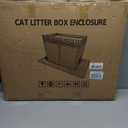 Large Cat Litter Box Enclosure Furniture, Hidden Handwoven Rattan
PE Rattan, Kitty Cabinet Included Enlarged Litter Mat, Soft Pad, S-Hook, Scoop, Spacious Interior, Metal Frame, Easy-Clean