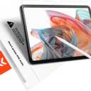 KCT 2 Pack Paperfeel Glass Screen Protector Compatible with iPad A16 11th Generation 11 inch/iPad 10th Generation 10.9 inch, Matte Surface, Tempered Glass with Bubble-Free Installation Tray