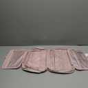 BAGSMART Travel Toiletry Bag for women, Portable Hanging Hook Makeup Bag Organizer, Waterproof Makeup Cosmetic Bag, for Full-Size Accessories, Toiletries, Pink